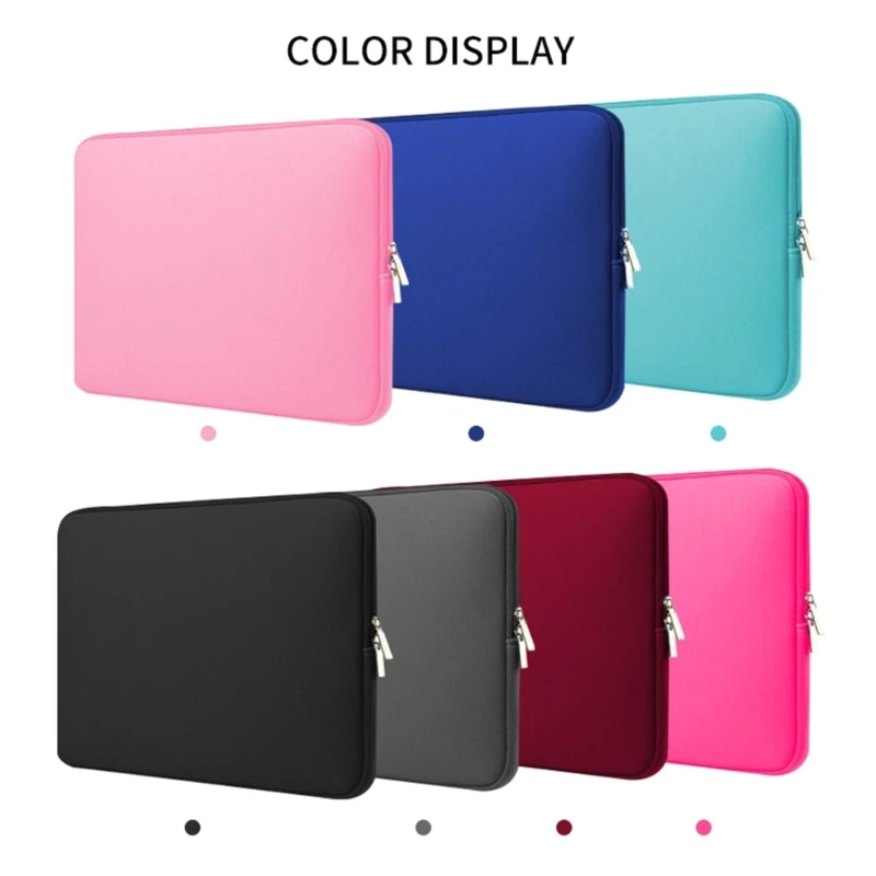 

11/13/14/15.6-inch Protective Laptop Computer Bag with Zipper Multi-color Lightweight Notebook Carrying Pouch Dropshipping