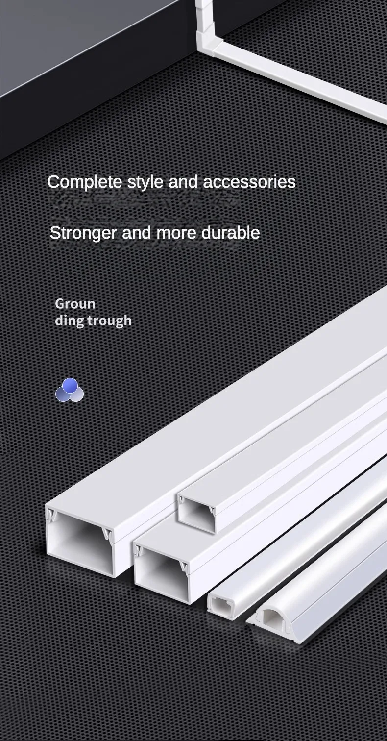 Description Picture 3 of itemHiding Wall Mount TV Cord Cover Raceway Kit 50cm Cable Cover Channel Paintable Cord Concealer System Cable Hider Cord Wires
