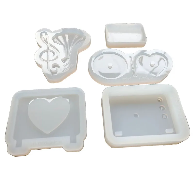 DIY 레코드 기계 모양의 금형 CD 플레이어 실리콘 에폭시 수지 금형 셰이커 금형 쥬얼리 금형 쥬얼리 액세서리