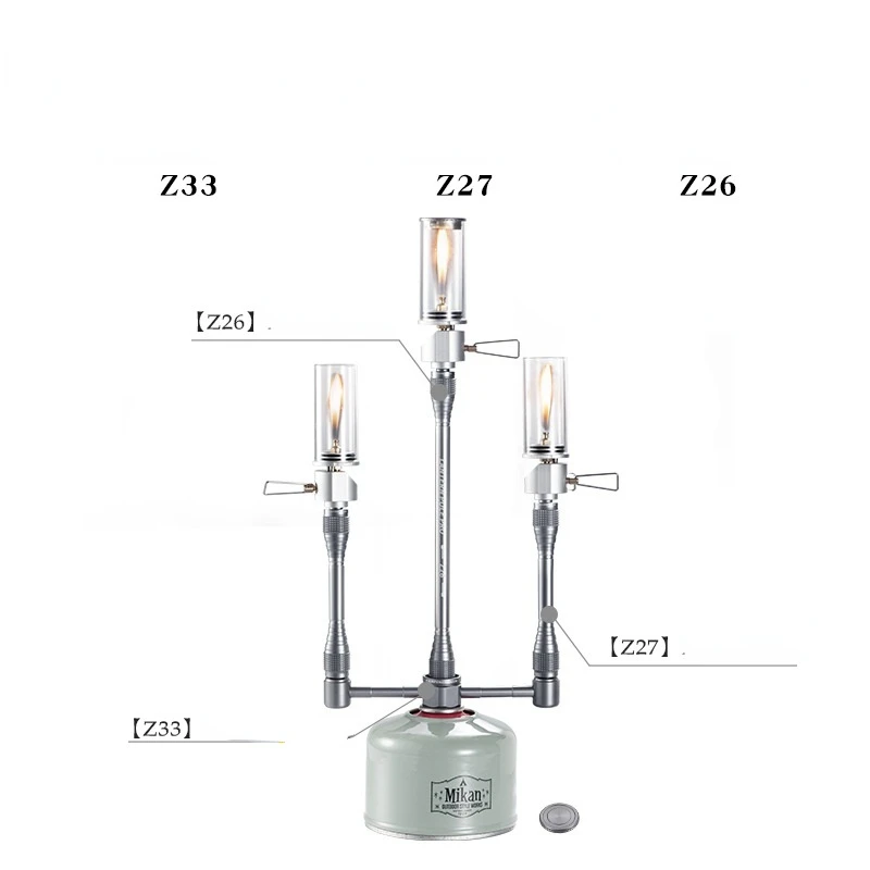 

Новый однооборотный трехсоставной адаптер из алюминиевого сплава с длинным удлинителем, аксессуары для пикника и кемпинга, оборудование