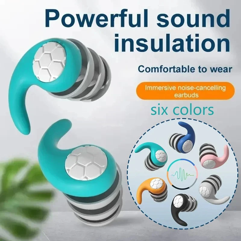 Waterproof Silicone Ear Plugs for Sleeping and Swimming