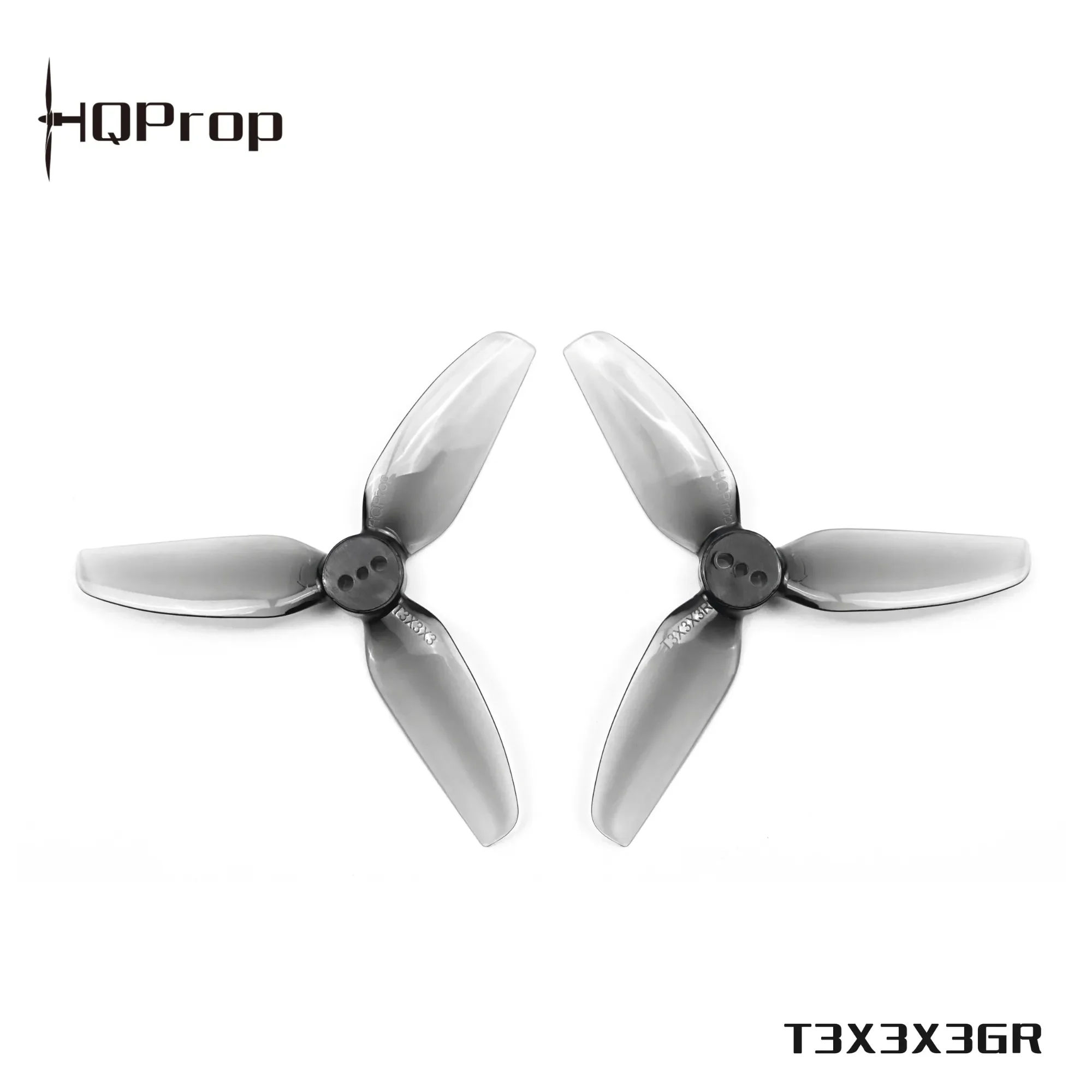 Hélices HQProp T3X3X3 3 pouces 3 pales CW/CCW, lot de 4 paires pour drone FPV course, de profil