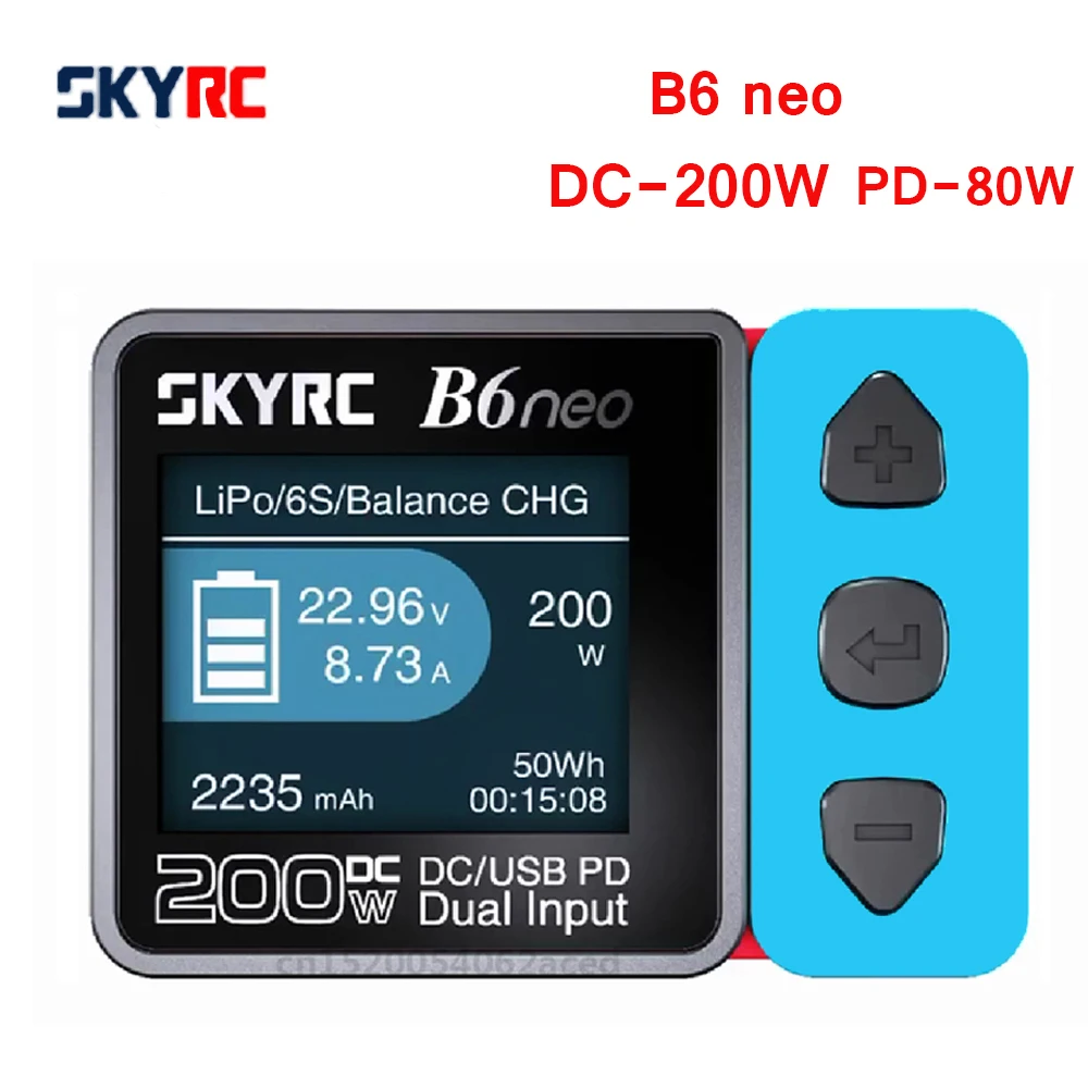 

Original SkyRC B6neo Lipo Battery Balance charger AC 80w DC 200W Multi-Function Smart PD PCH-150 charging Dock Discharger Gift