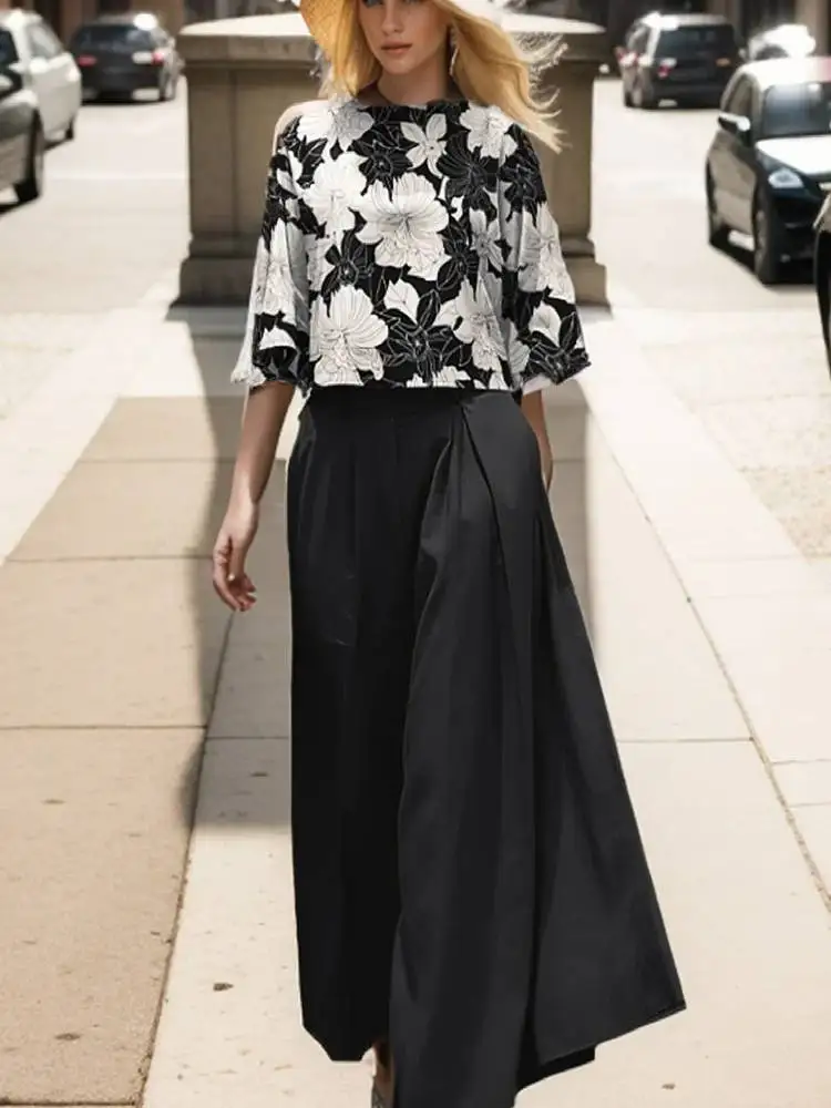 Zinnia pleated pant set