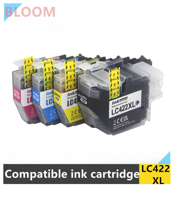 LC422XL LC422 Cartouche d'encre Compatible pour Cartouche Brother LC422 XL  LC-422XL LC-422XLVAL Pack pour Brother MFC-J5340DW MFC-J5345DW MFC-J5740DW  MFC-J6540DW MFC-J6940DW (Lot de 4) : : Informatique