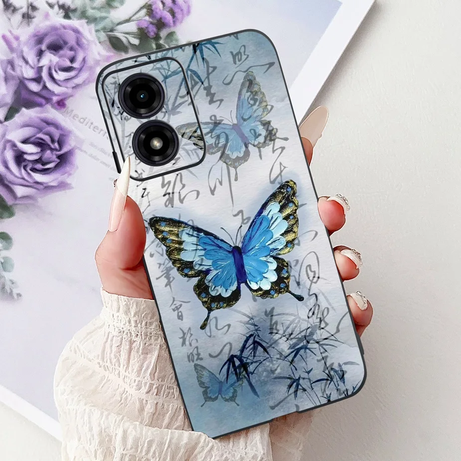 Cute Cat Fashion Painted Soft Silicone Phone Case Cover - Stylish Protective s Bag