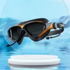 Big Frame Swim Glasses Adjustable Professional HD Swim Glasses Waterproof Swim Pool Eyewear for Swimmers 3