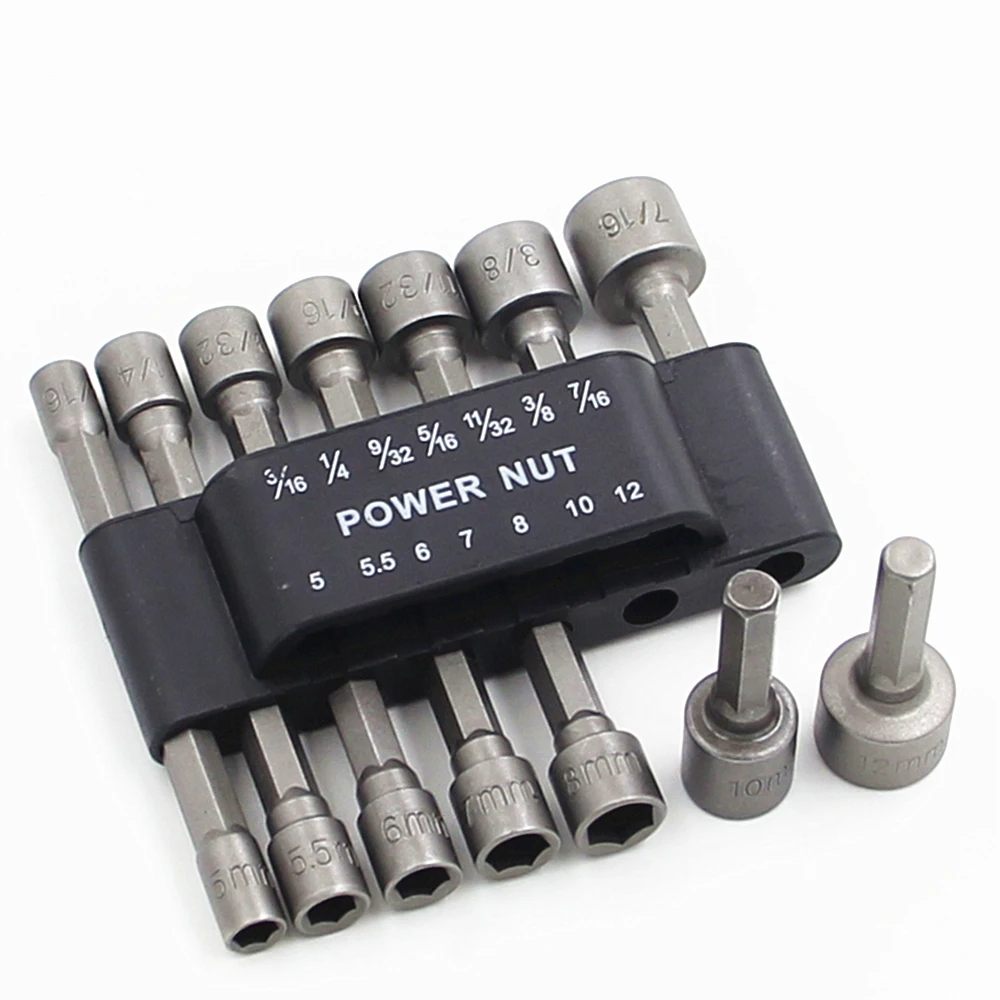 Socket Wrench Set Powerful Inner Hexagonal Wrench Hexagonal Handle Screwdriver Socket Extension Rod Pneumatic Screwdriver Insert Tool