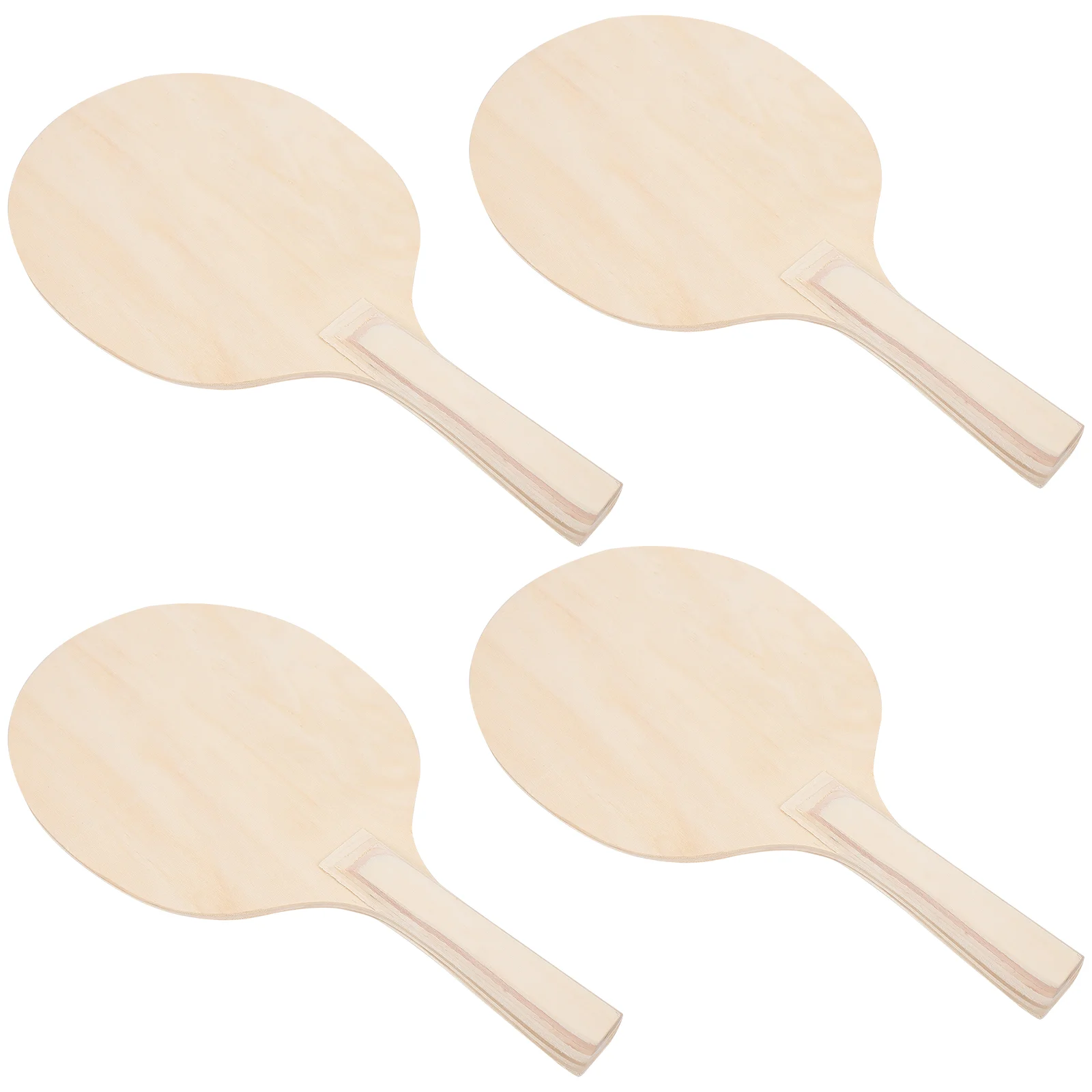 

Unpainted Ball Paddle Badminton Racket Outdoor Summer Toys Table Tennis Paddles