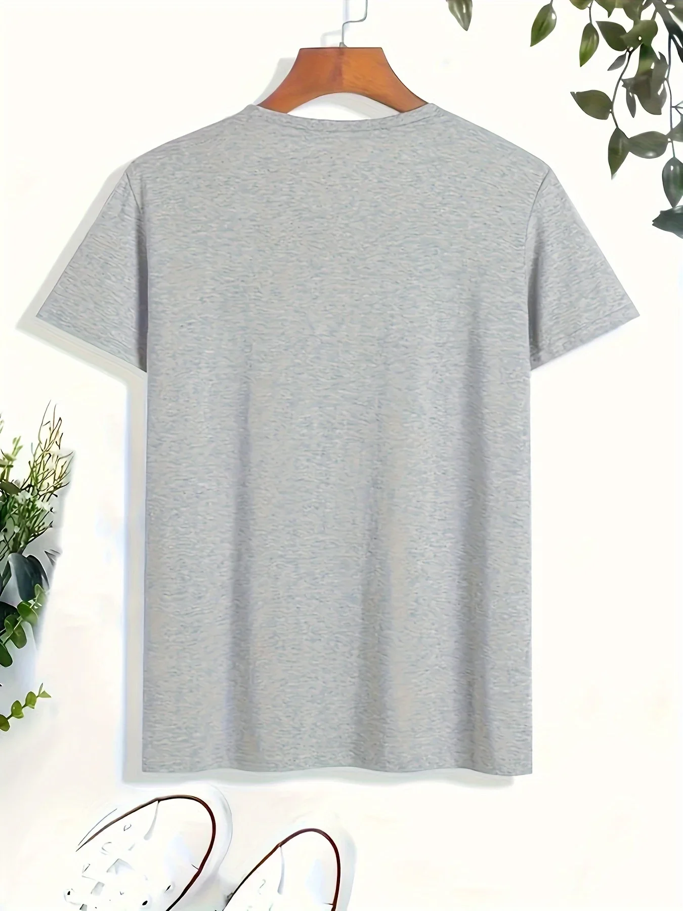 T-shirt d'Été pour Homme en Coton - Style Décontracté et Tendance avec Imprimé Artistique