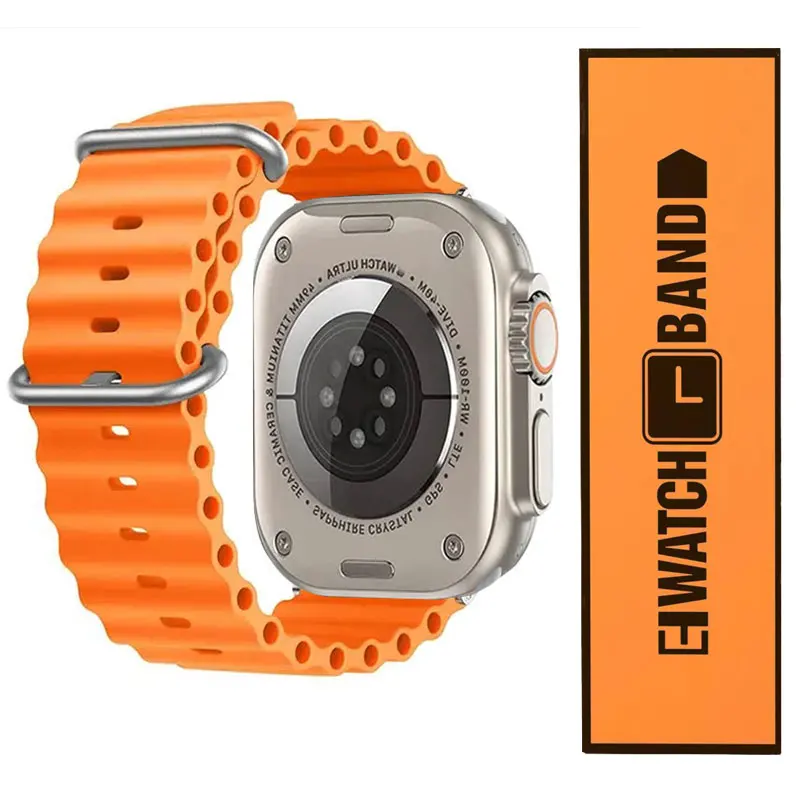 Apple Watch Strap Ocean Silicone Bracelet for Apple watch ultra band series 10 SE 42mm 44mm 45mm 46mm 49mm