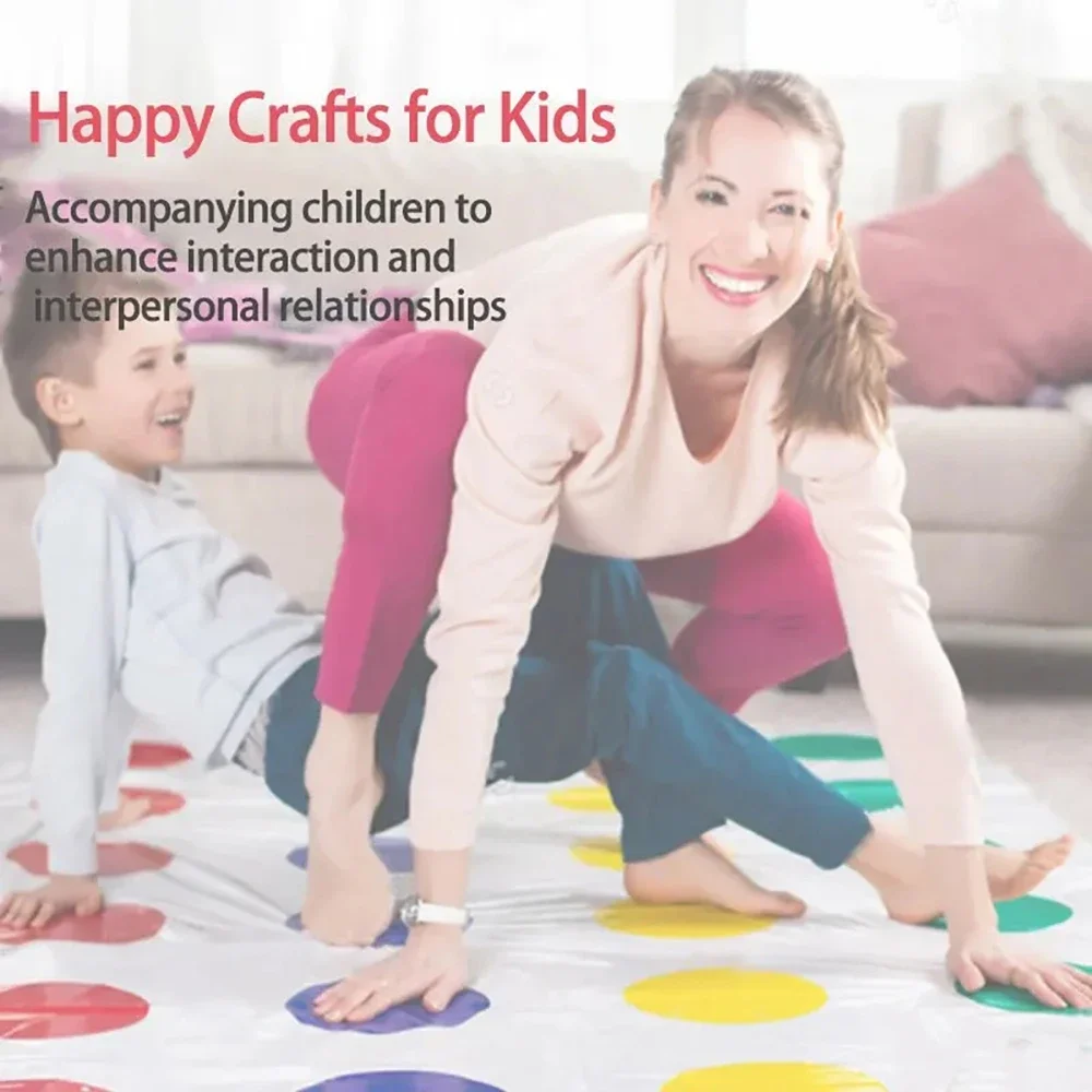 Family Party Twister Body Twisting Toy Parent-child Interaction Family Company Gathering Multiplayer Game Balance Blanket 4
