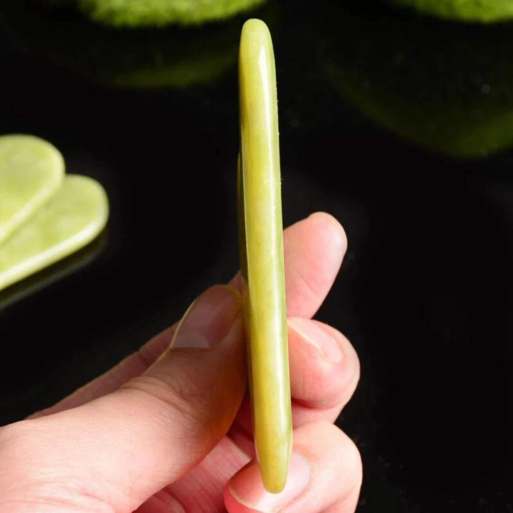 Facial Massage Roller Guasha Board Double Heads Jade Stone Face Lift Body Skin Relaxation Slimming Beauty Neck Thin Lift facial massager