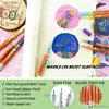 0.5mm Fine Line Needle Tip Acrylic Paint Art Marker Card Ceramic Stone Glass Fabric Clothes Drawing DIY Graffiti Fineliner Pen 3