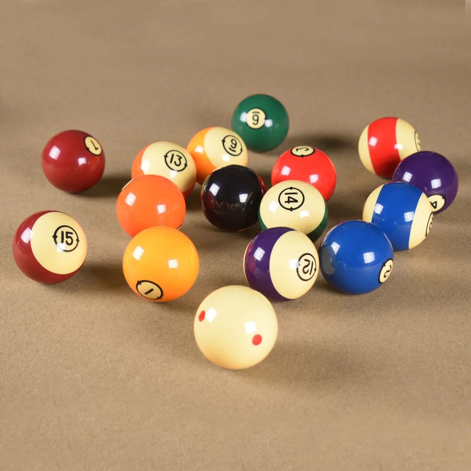 2-1/4 inch top quality billiard ball set