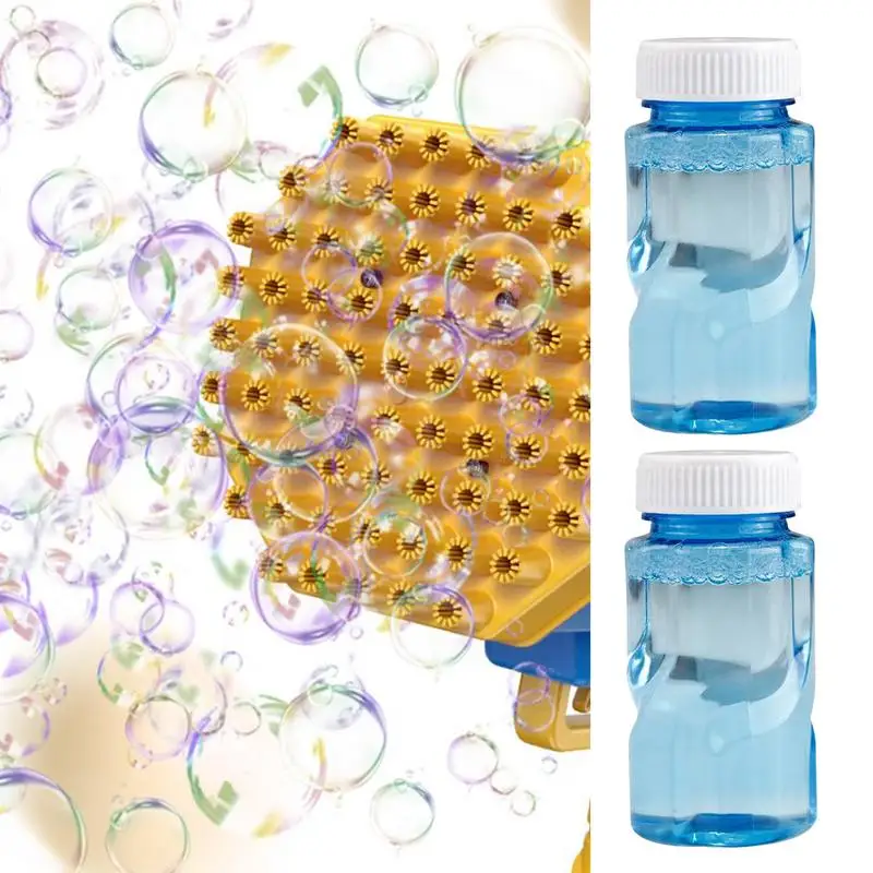 2 Pieces Bubble Solution Refill 2 Pieces Of 50ml Bubble Refills For Summer Game Toy Bubble Solutions For Bubble Guns Makers 5