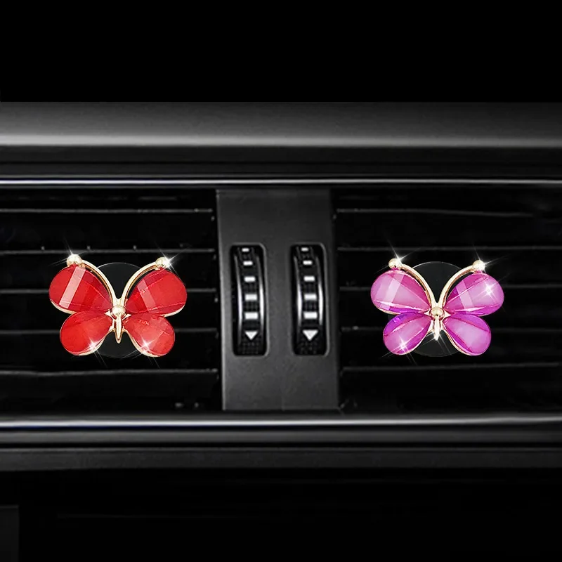Colorful Butterfly Car Air Vent Clip Decoration Ornament