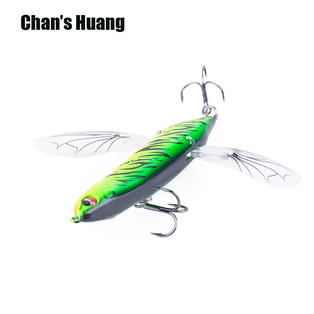 

Chan's Huang 8CM 6.5G Topwater Bait Insect Fish Bait Artificial Fishing Lures Wobbler Popper Realistic Dragonfly Bass Tackle