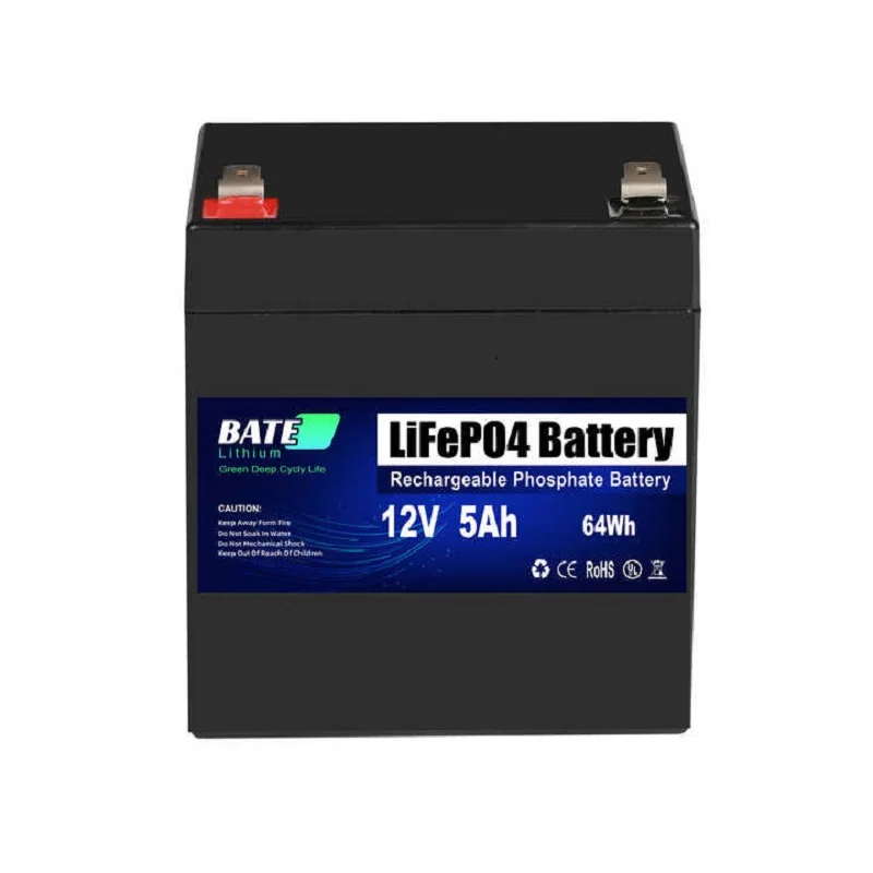 

12V 5Ah LiFePO4 Motorcycle Battery Rechargeable for Camping Trolling Motor Lithium Iron Batteries Pack