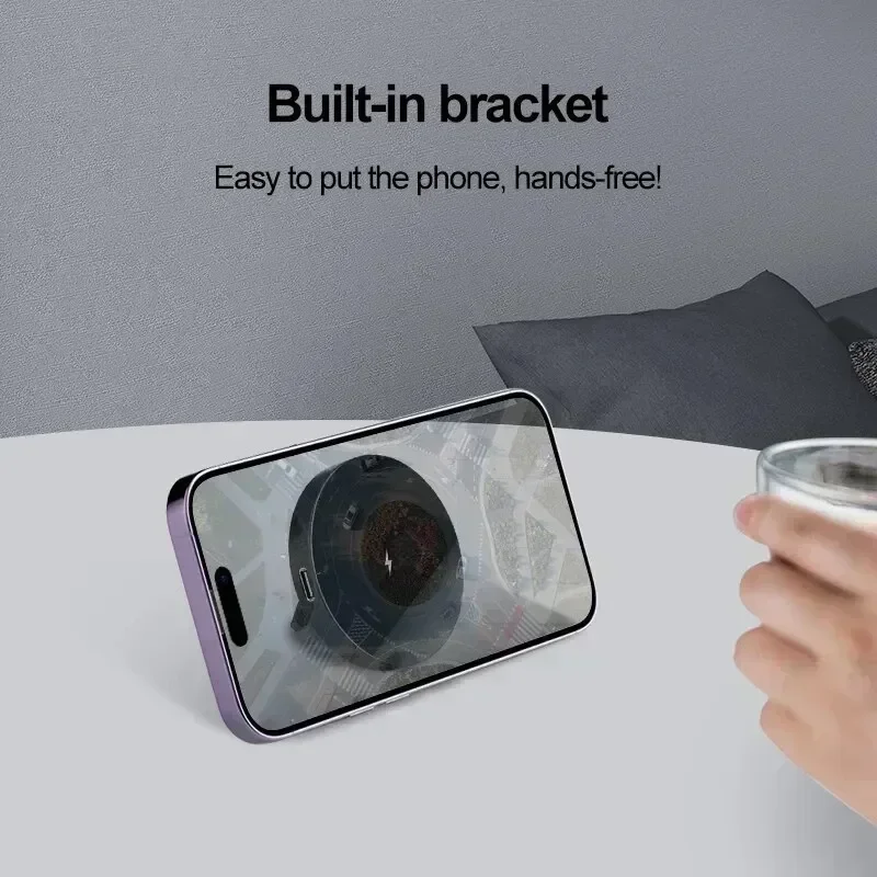 2 in 1 Desktop 30W Magnetic Wireless Charger Phone Holder Magsafe iPhone 16 15 14 13 12 Pro Max X AirPods Fast Charging Dock magnetic wireless charger
