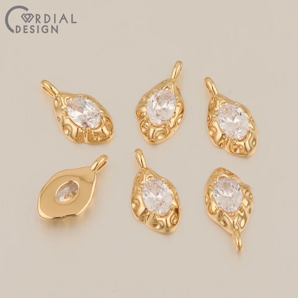 Cordial Design 20Pcs 11*20MM Jewelry Accessories/CZ Charms/Hand Made/Genuine Gold Plating/Rhinestone Pendant/DIY Earrings Making 9 Cordial Design 20Pcs 11*20MM Jewelry Accessories/CZ Charms/Hand Made/Genuine Gold Plating/Rhinestone Pendant/DIY Earrings Making - cordial