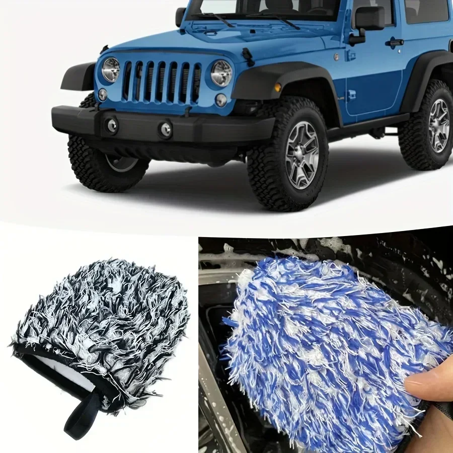Microfiber Car Wheel Detailing Glove Soft Absorbent
