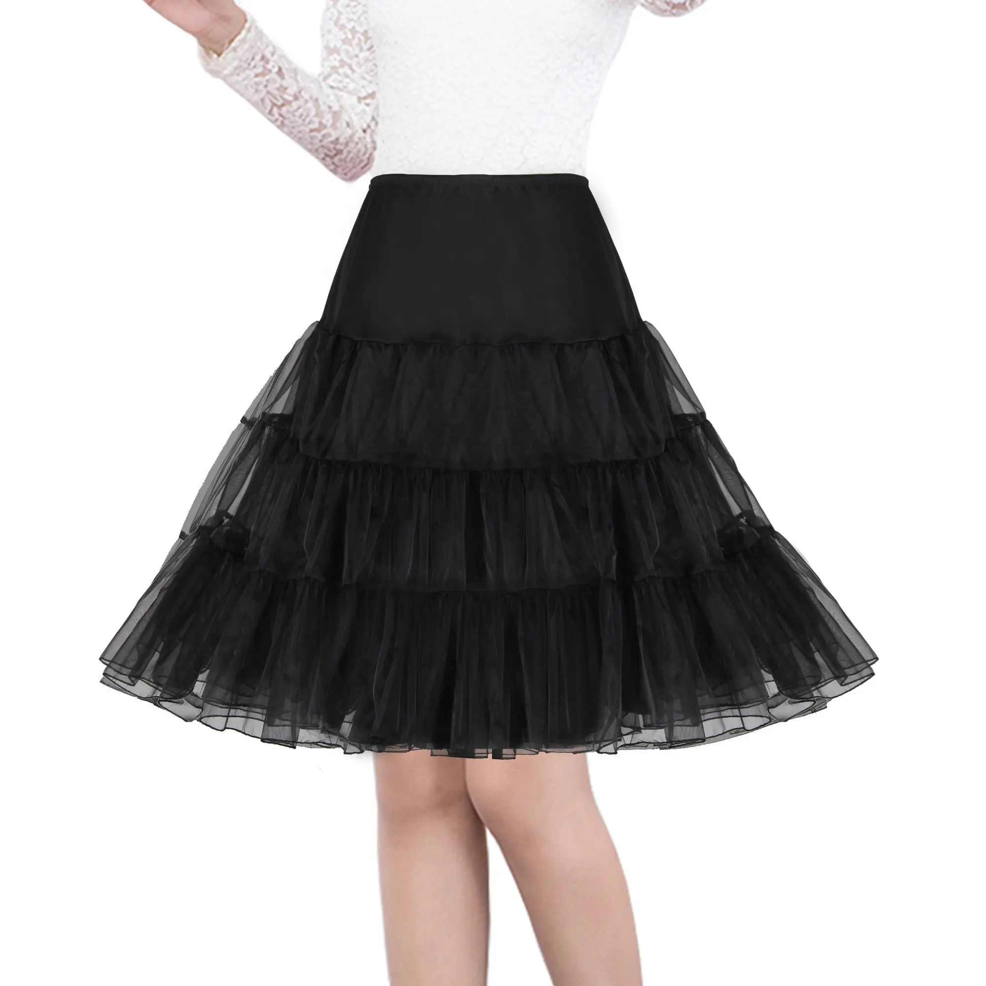 

Women's 50s Vintage Petticoat 26" Crinoline Rockabilly Tutu Skirt Slip