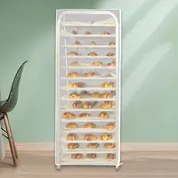 Bun Pan Rack Cover PVC Dustproof Bakery Single Rack Cover for Commercial Bun Pan Bakery Rack Restaurant Home Dining Room Kitchen 1
