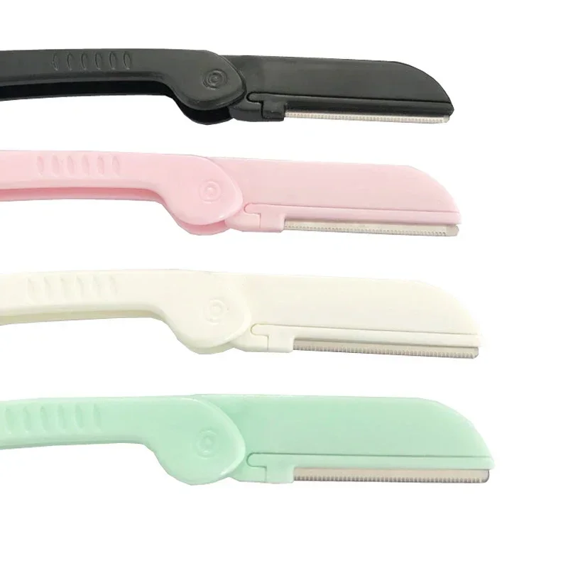 1PC Disposable Microblading Safe Folding Women Face Shaver Eyebrow Trimmer Blade Anti-Scratch Razor Makeup Tools 3
