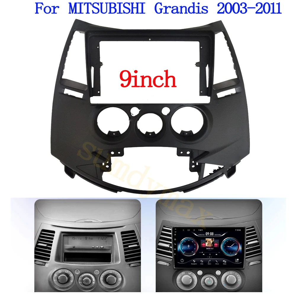 

9-дюймовая 2 Din Автомобильная радиоустановка Fascia Для MITSUBISHI Grandis 2003-2011 DVD стерео рамка пластина адаптер Монтажная Рамка для приборной панели