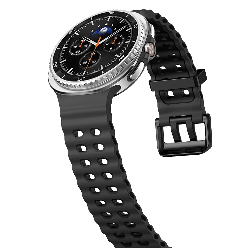 Sport Silicone Two-Tone Band - Marine Belt Bracelet