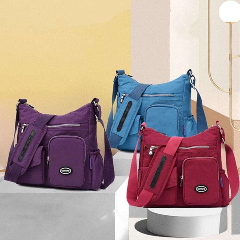 

Women Luxury Designer Handbags Bags Waterproof Nylon Cloth Crossbody Bags For Women 2023 Large Capacity Lady Shoulder Bag Tote