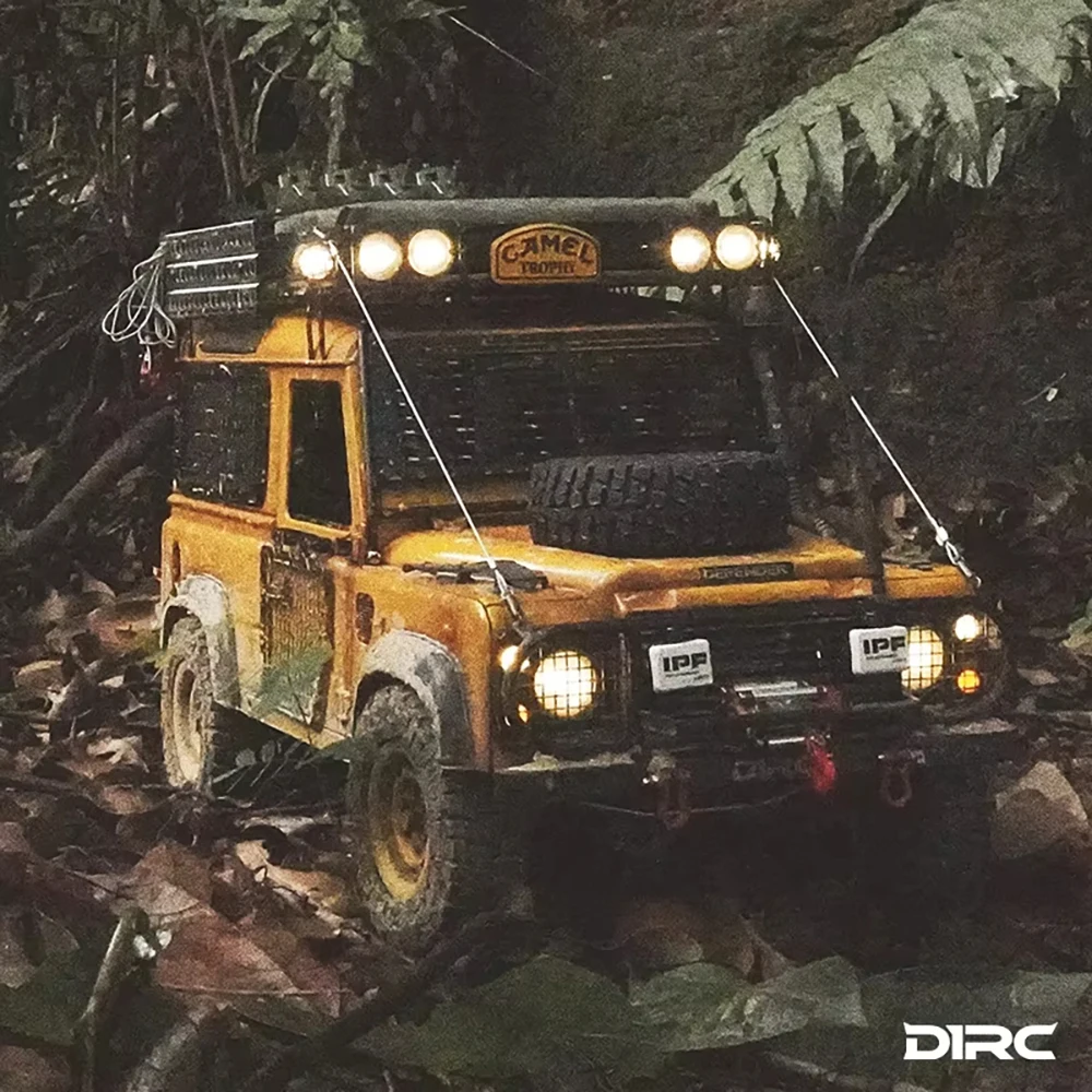 D1RC D90 Defender Camel Trophy 1/10 Rc Metal Crawler Electric Remote Control Model Car Rock Crawler Adult Children's Toys 5