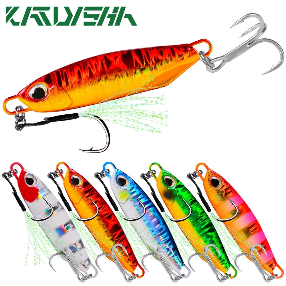 

KATYUSHA 1Pcs DRAGER Metal Spoon 15-20-30-40-60g Artificial Hard Bait Shore Cast Jigging Fishing Lure For The Sea Fishing Tackle