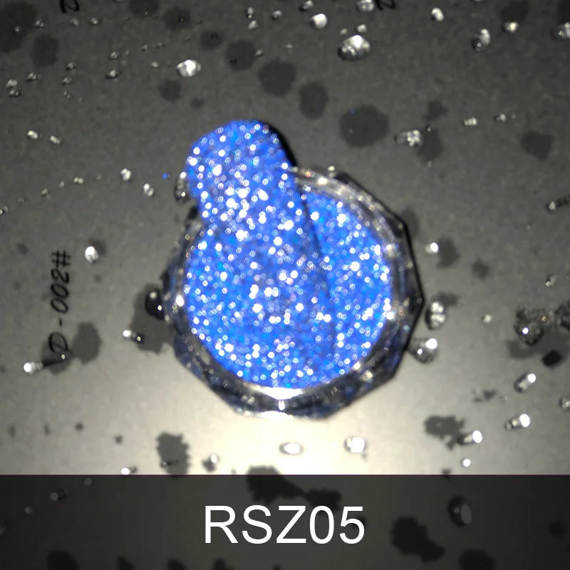 1Pc Reflective Nail Glitter Powder Crystal Rhinestones Sequins Chrome Pigment Dust Iridescent Glass Micro Drill Nail Powder