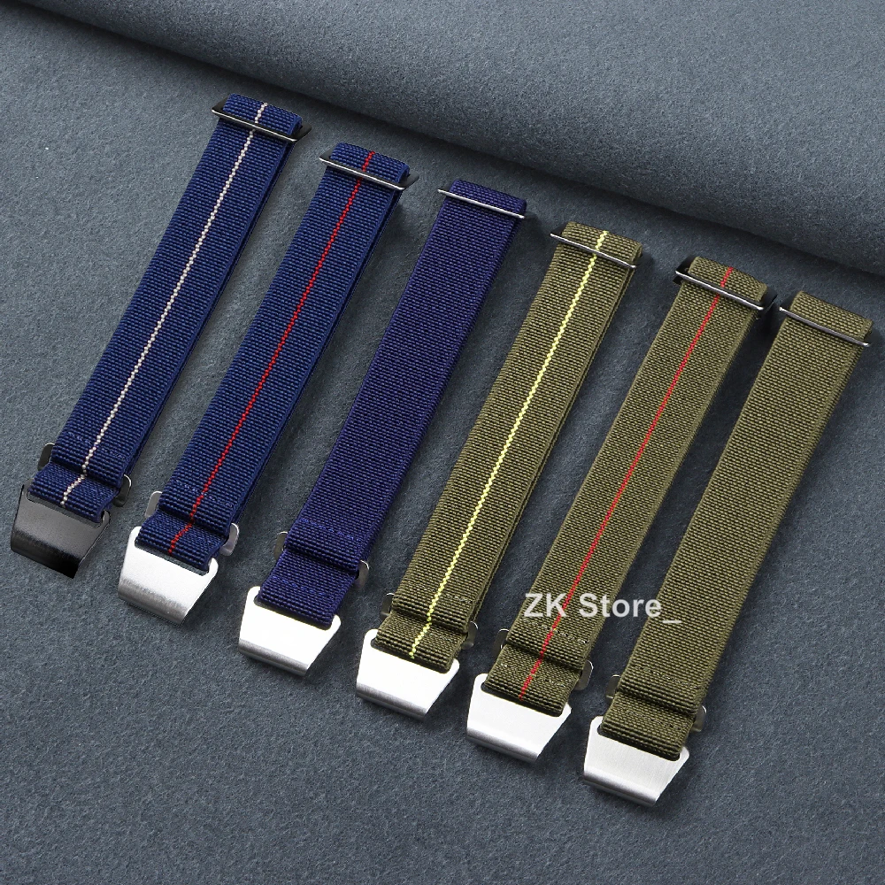 Versatile Nylon Braided Watch Band Elastic Strap - Sport Bracelet