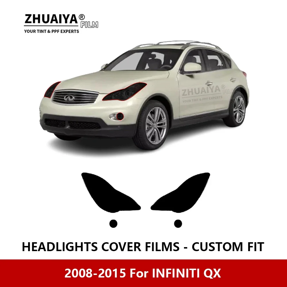 

Для INFINITI QX 2008-2015 Автомобильная внешняя фара с защитой от царапин PPF предварительно отрезанная Защитная пленка для ремонта автомобильные наклейки аксессуары