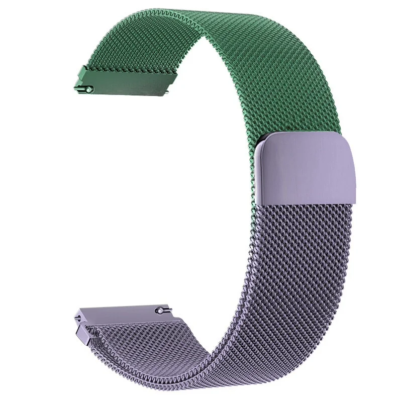 Magnetic Milanese Stainless Steel Watch Strap, Adjustable 18/20/22mm Band