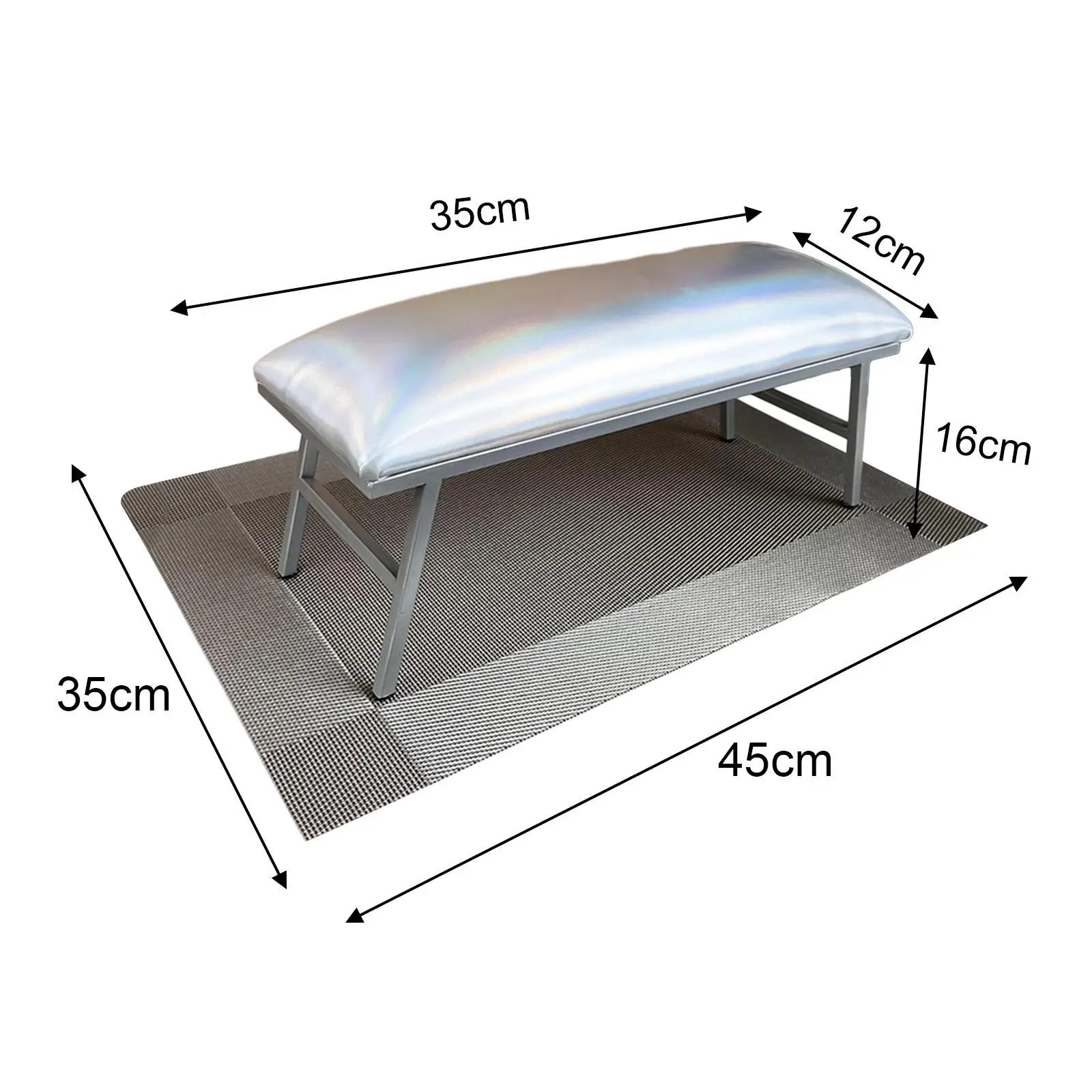 Nail hand rest cushion made of PU leather with matte hand rest cushion for