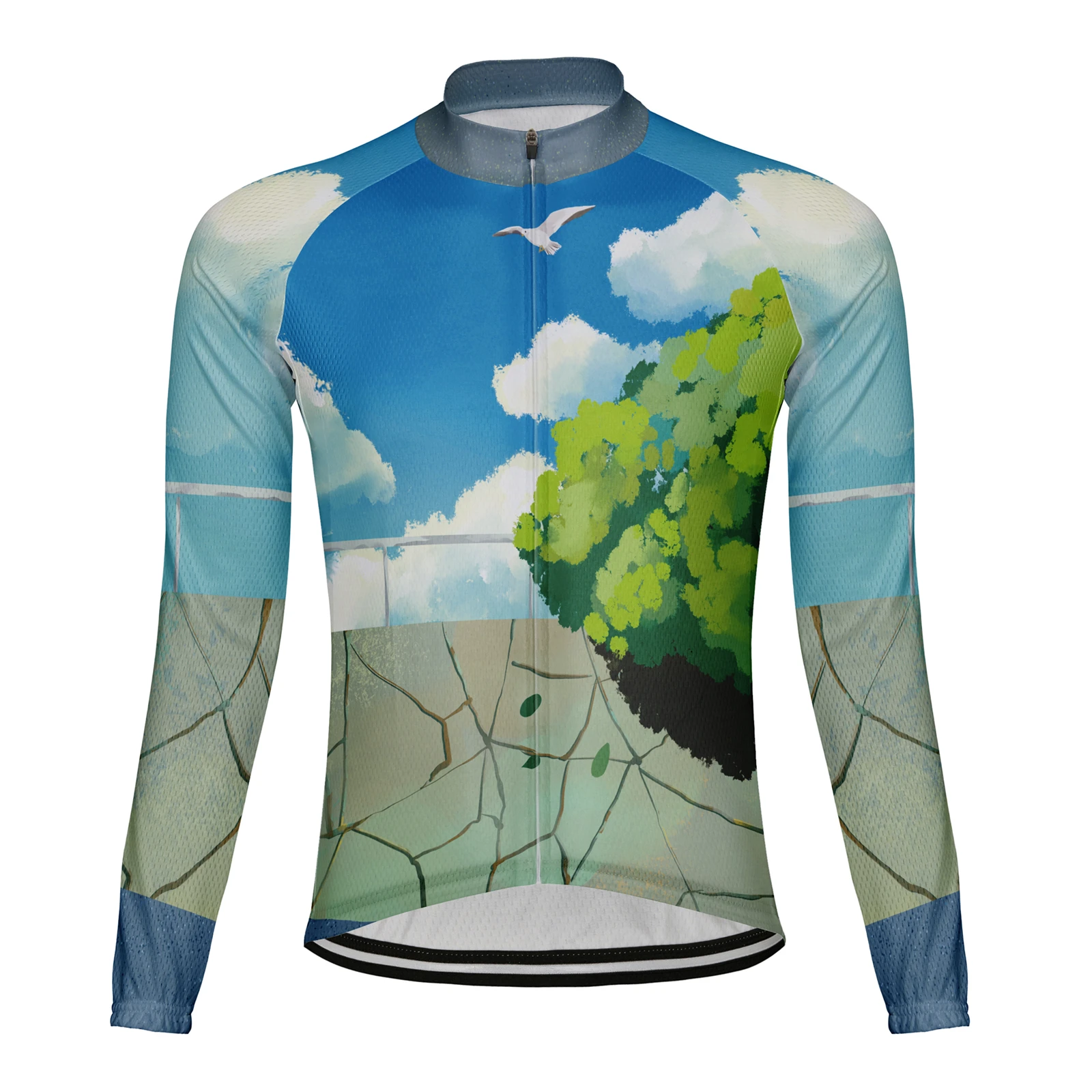 

2023 Hot Air Balloon Men Cycling Jersey Long Sleeve Tops Bicycle MTB Downhill Shirt Road Bike Team Summer Sports Clothing