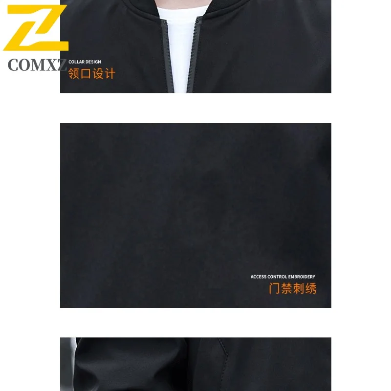 EiAO  Jacket Men's Baseball  Waterproof Windproof Casual Coat for Hiking Camping Fishing Trendy Outdoor Spring Fall Wear 2025