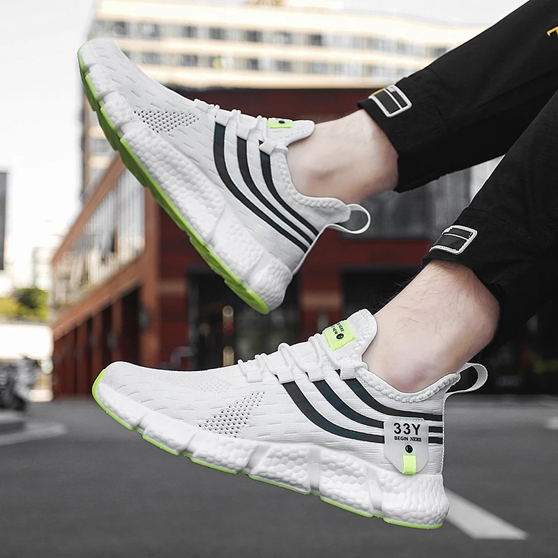 

2023 New Men's Running Shoes Light Sneakers Summer Breathable Mesh Shoes Outdoor Sports Fashion Casual Shoes Jogging Shoes