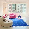 Klein Blue Irregular Decorative Living Room Carpet Simple Bedroom Soft Rug IG Cloakroom Leisure Area Plush Mats Ковер Tapis 러그 3