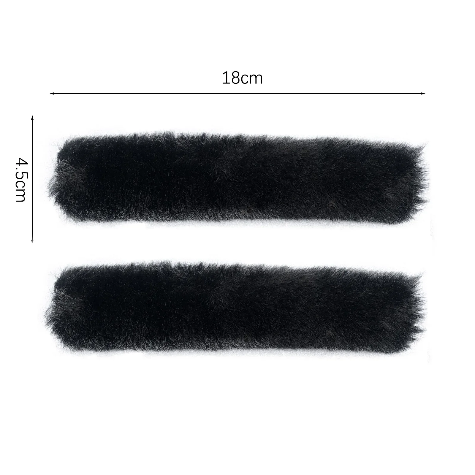 14,5/18 mm 2 Stück schwarz weiß warme Flaum Schnürsenkel Abdeckung Schuh Charms Kette Schnalle Fall abnehmbare Rückseite für Turnschuhe Schuh Großhandel – Detail 13