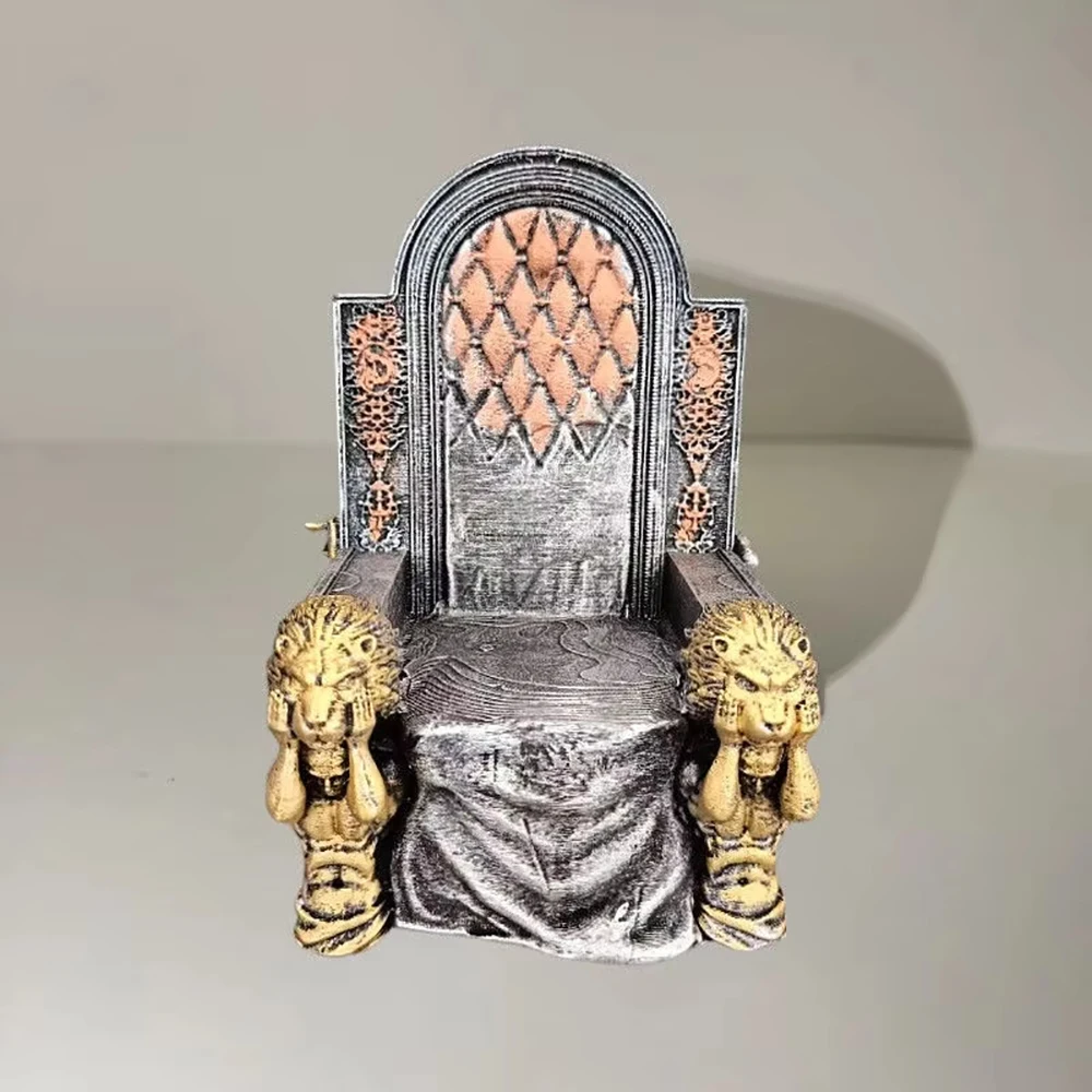 Löwe Thron Sitz Harz Handwerk Ornament für Bjd 1/6 12in Puppe 20-30cm Hause Dekoration Handwerk Figuren mädchen Jungen Geschenk