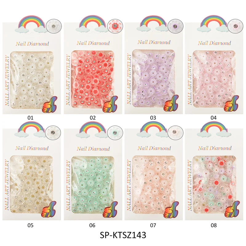 

20pcs Japanese Transparent Diamond Flower Nail Art Charms Resin Camellia Nail Decorations DIY Rose Manicure Accessory Wholesale