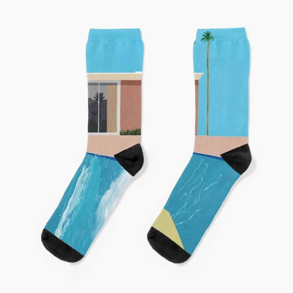 Hockney - A Bigger Splash Socks Sport Socks Men