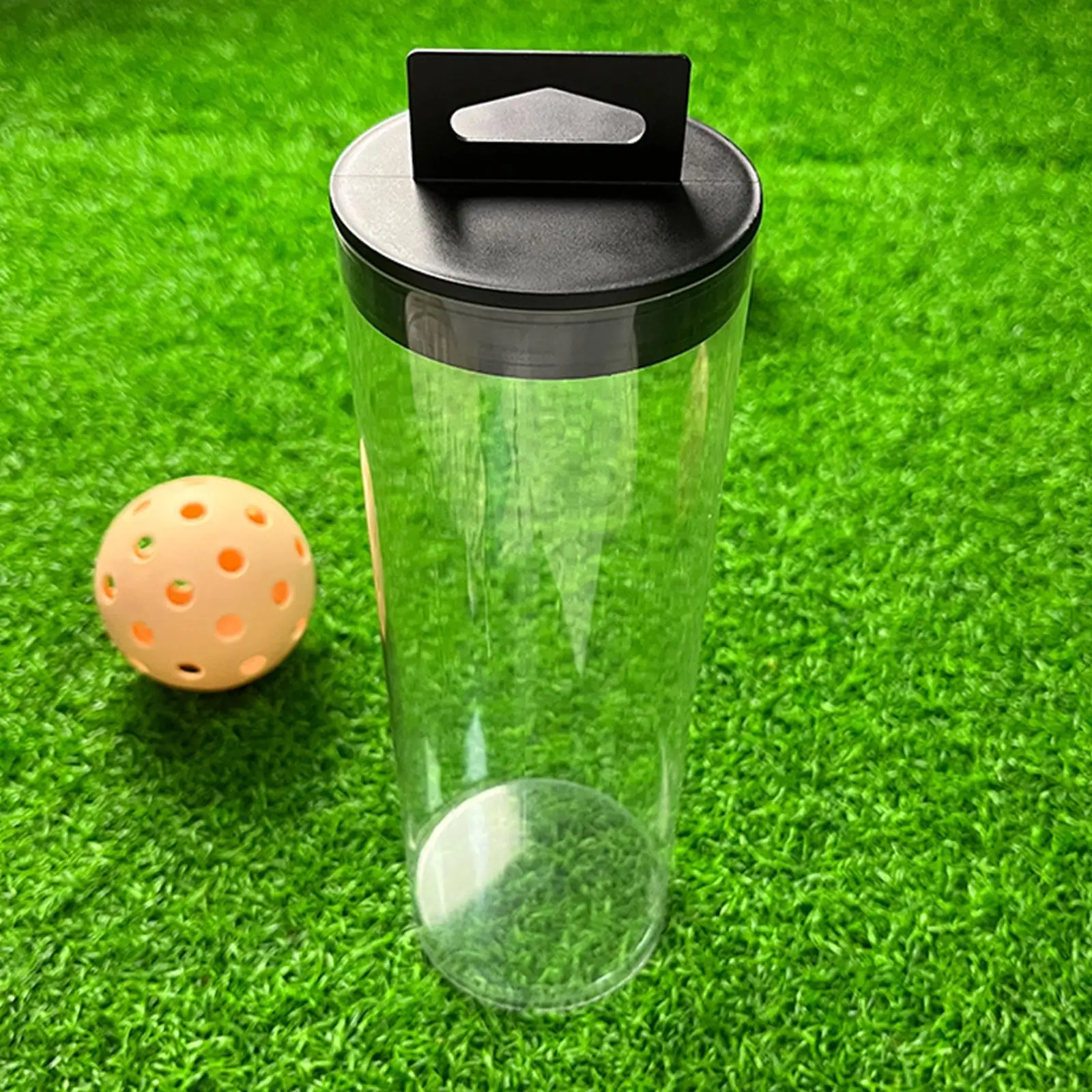 Tennis Ball Holder Travel Balls Container Pickleball Canister Outdoor Ball Storage for Golf Practice Training Accessories