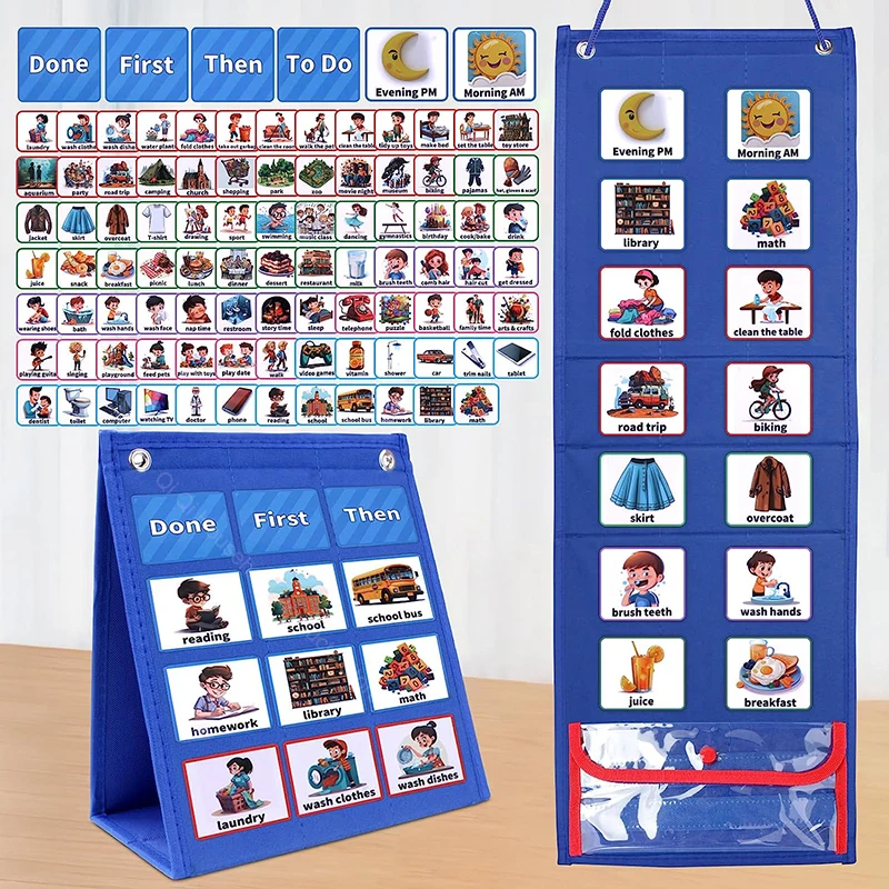 

New Design Visual Schedule for Kids Chore Chart Daily Morning Bedtime Routine Chart Children Toddlers Home Decorate
