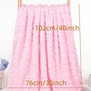 Baby Blanket Newborn Soft Rose Fleece Fluffy Baby Swaddle Wrap Thick Warm Newborn Baby Boys Girls Bedding Blanket Kids Blankets 2